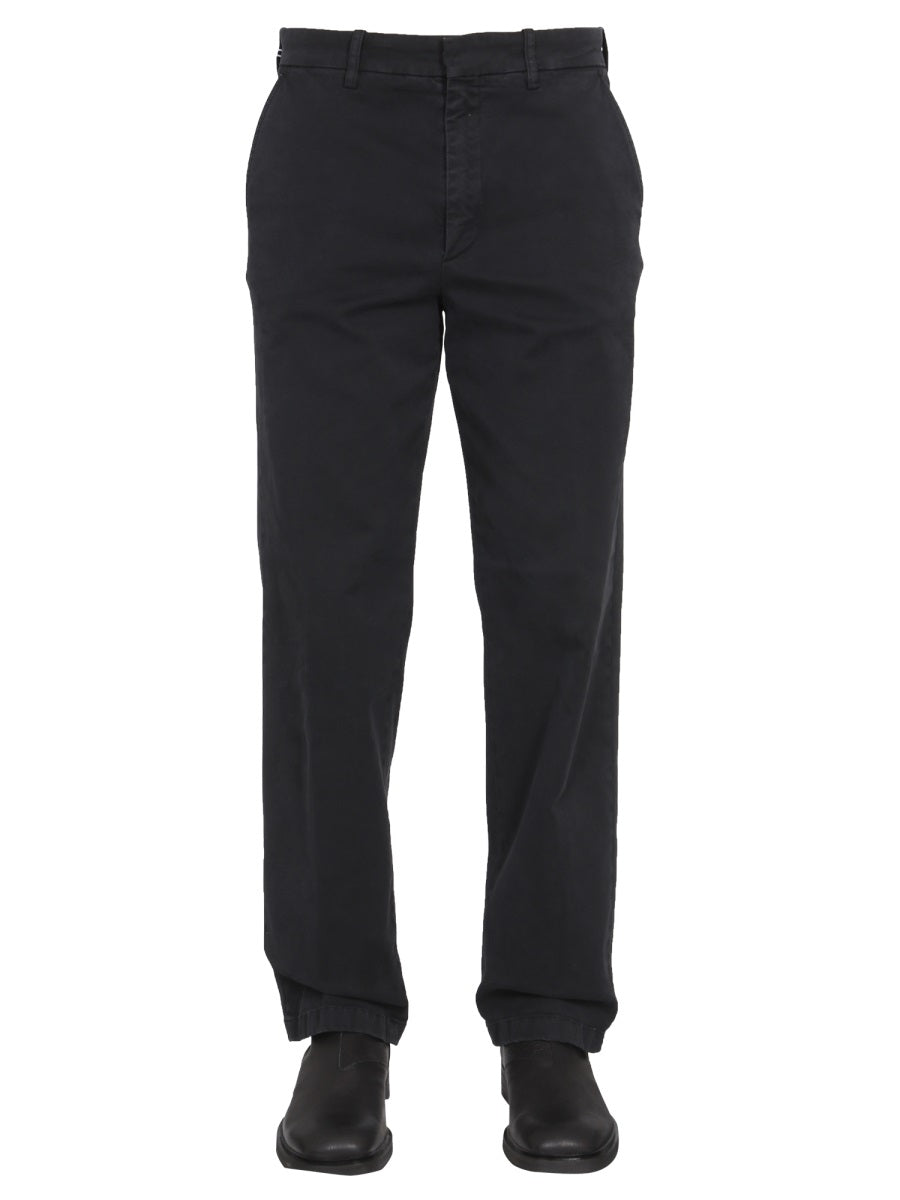 DEPARTMENT FIVE Men's Button Closure Pants with Belt Loops