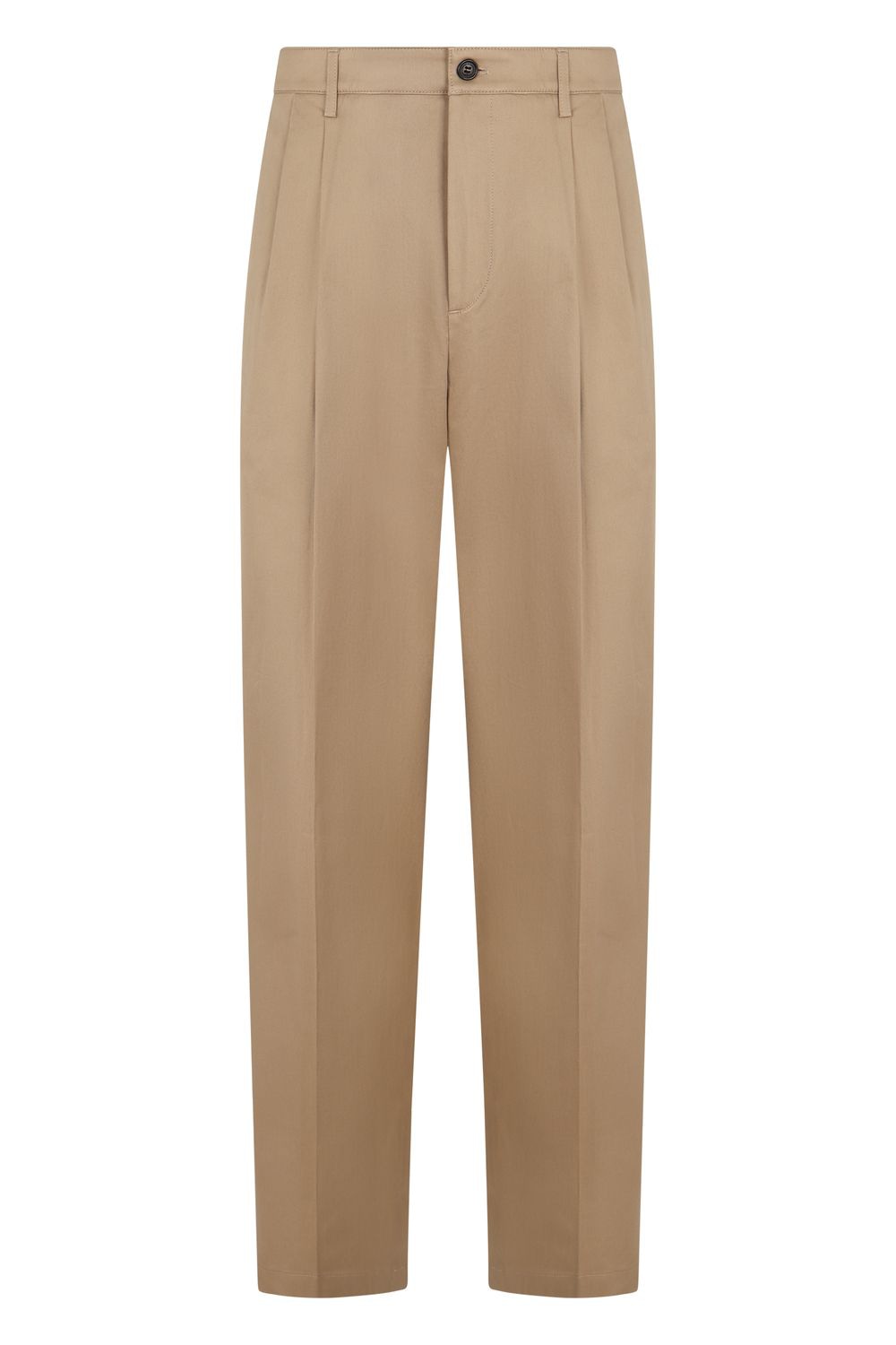 DEPARTMENT FIVE Slim Fit Chino Trousers with Wide Front Pleats