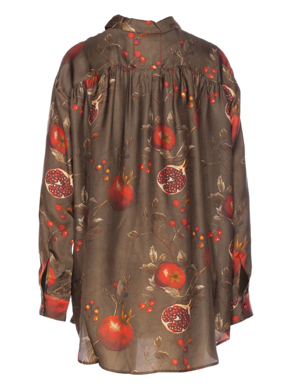 UMA WANG Printed Blouse with Long Sleeves and Button Cuffs
