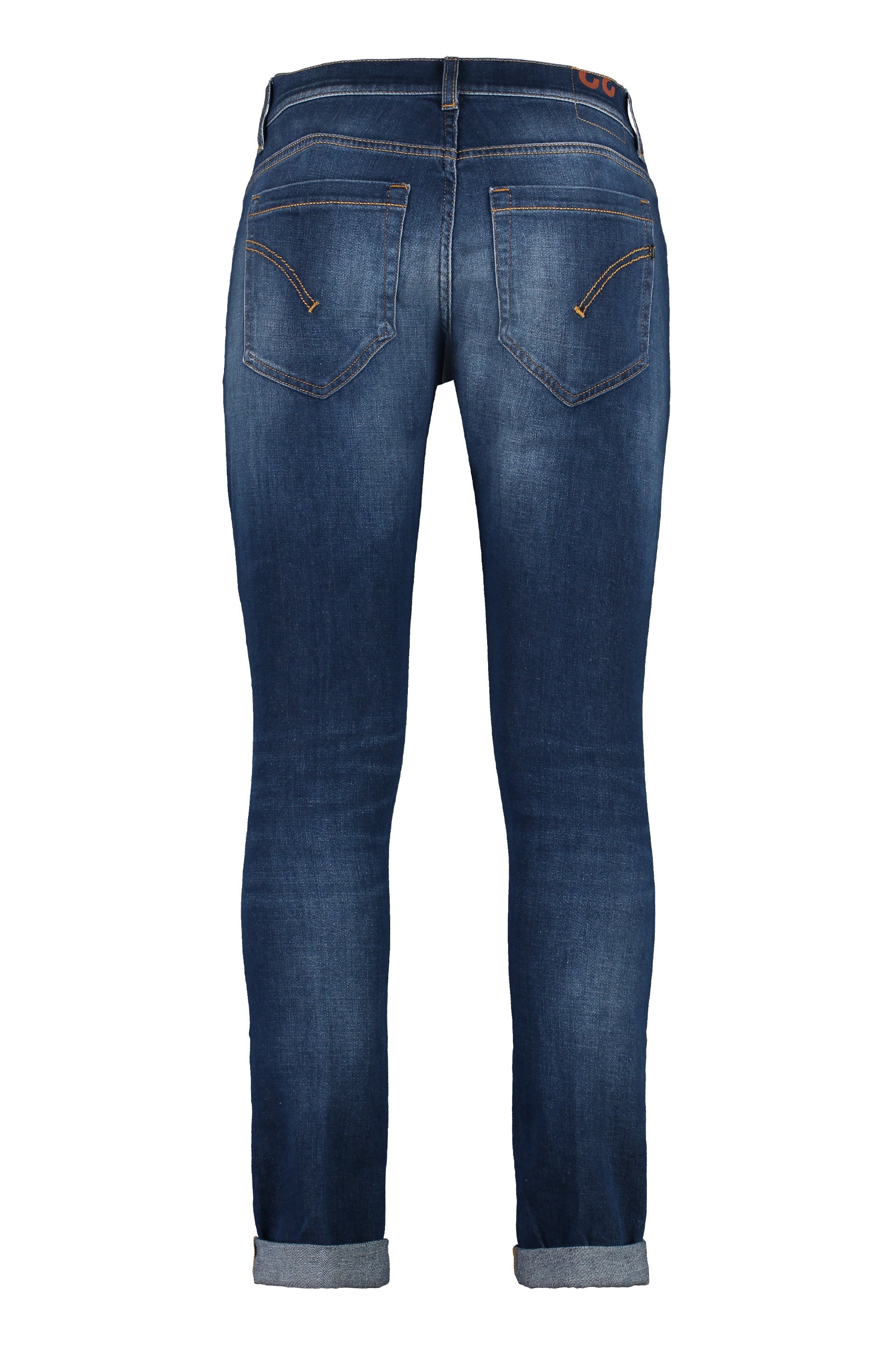 DONDUP 5-Pocket Cuffed Hem Jeans