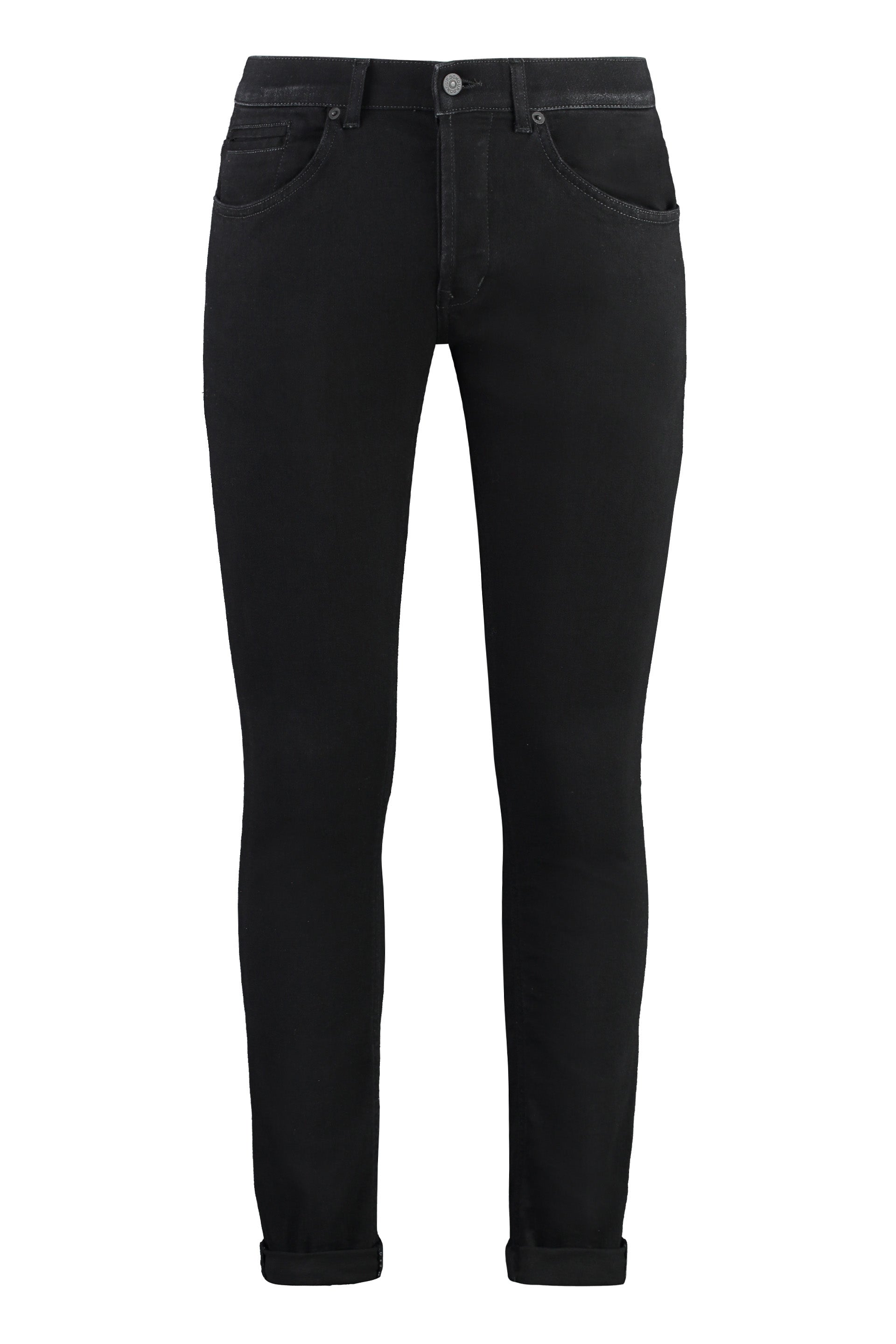 DONDUP Skinny Fit Roll-Up Ankle Jeans