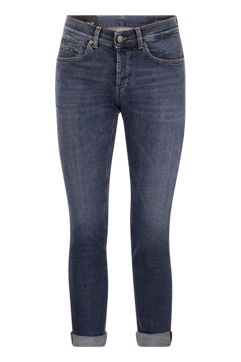 DONDUP George Skinny Fit Low-Rise Five Pocket Jeans