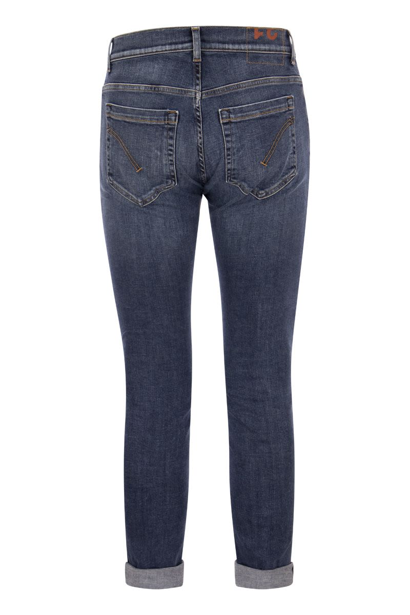 DONDUP George Skinny Fit Low-Rise Five Pocket Jeans