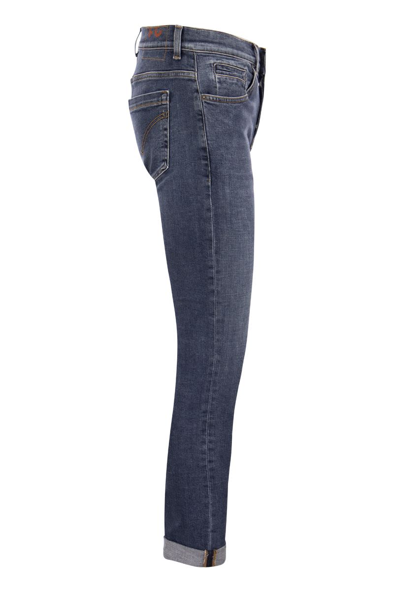 DONDUP George Skinny Fit Low-Rise Five Pocket Jeans