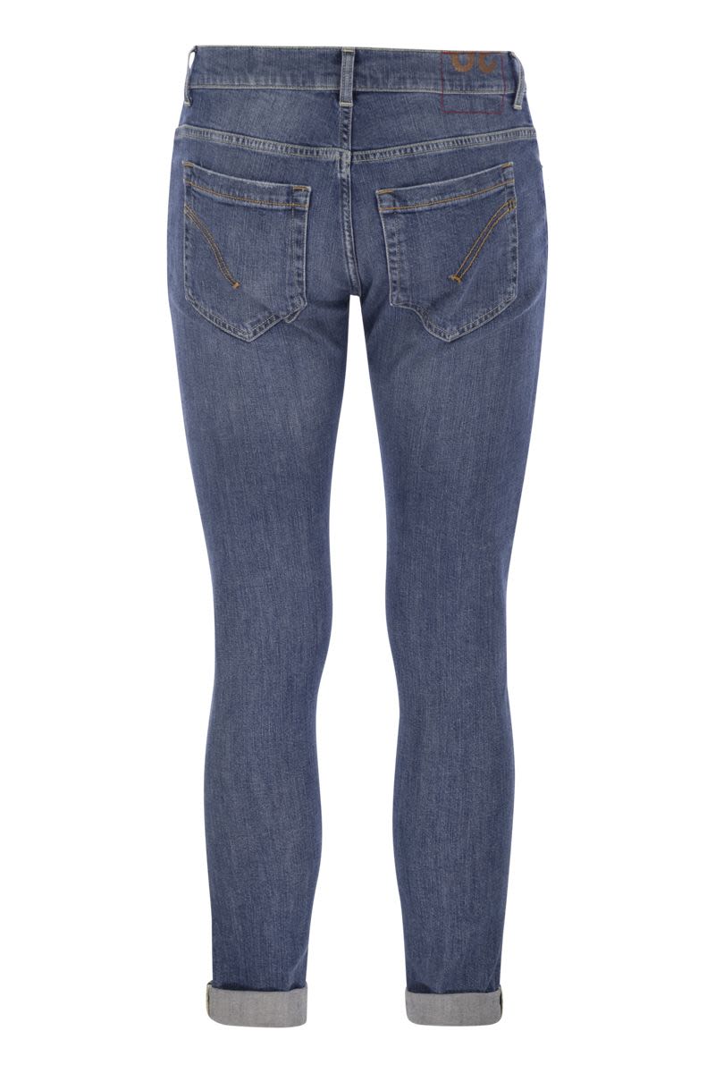DONDUP Skinny Fit Low-Rise Five-Pocket Jeans