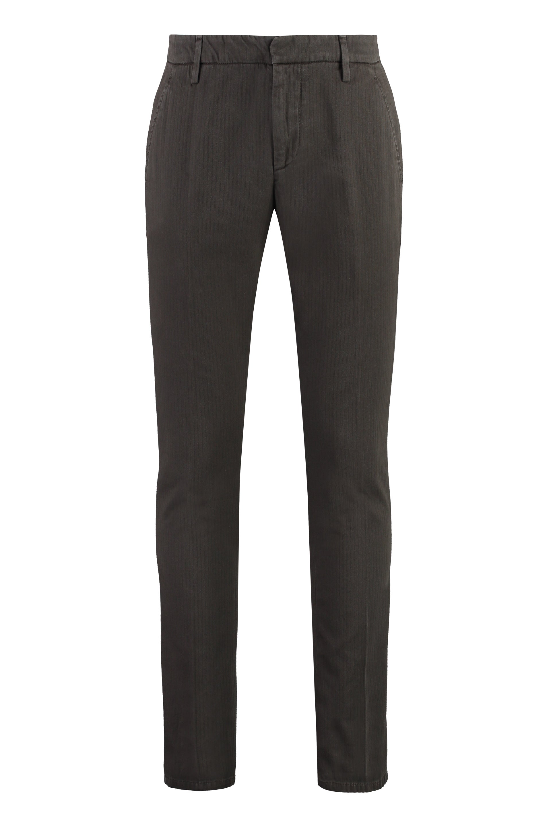 DONDUP Classic Roll-Up Chino Trousers for Men