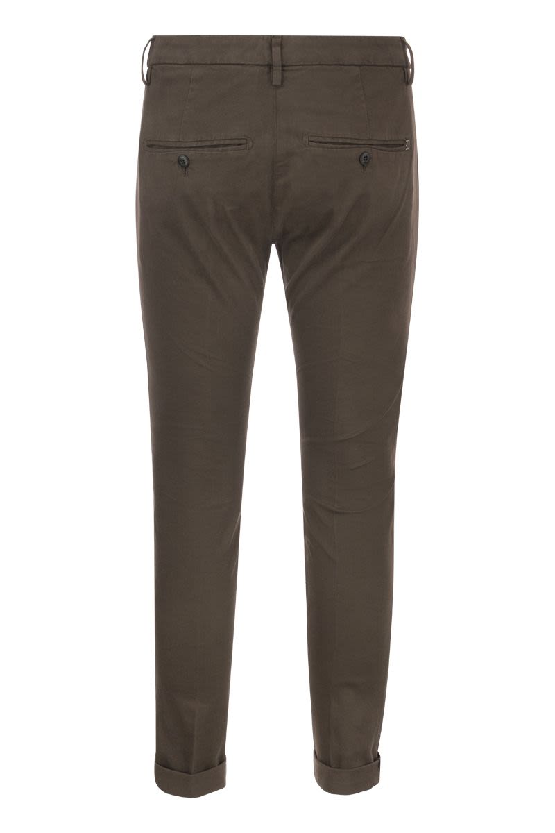 DONDUP Slim-Fit Gabardine Trousers