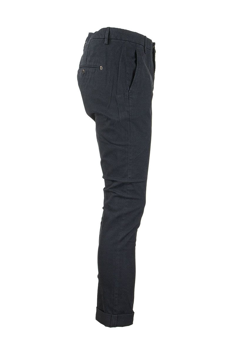 DONDUP Slim-Fit Gabardine Trousers for Men
