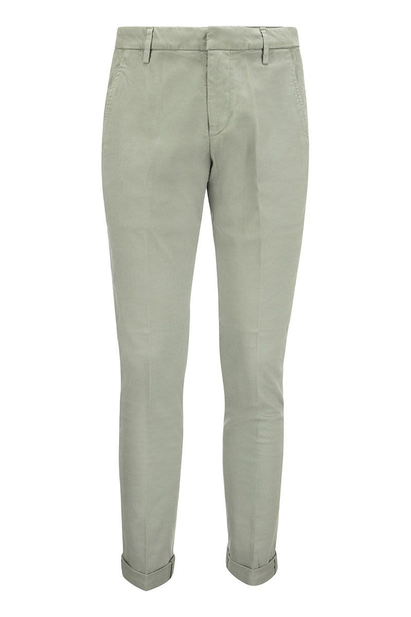 DONDUP Slim-Fit Gabardine Trousers