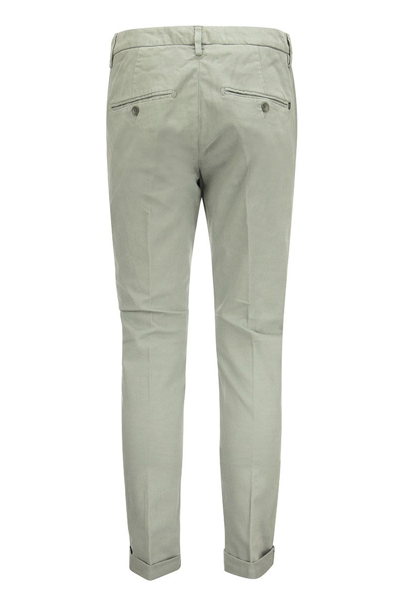 DONDUP Slim-Fit Gabardine Trousers