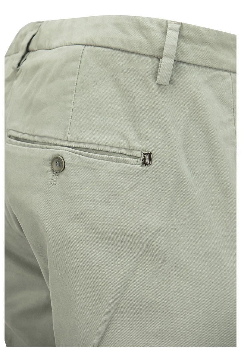 DONDUP Slim-Fit Gabardine Trousers