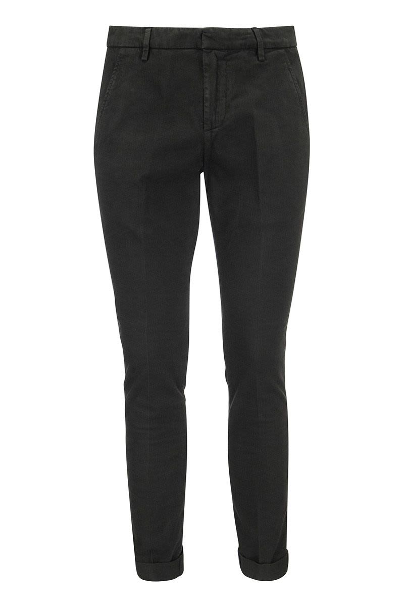 DONDUP Slim-Fit Gabardine Trousers