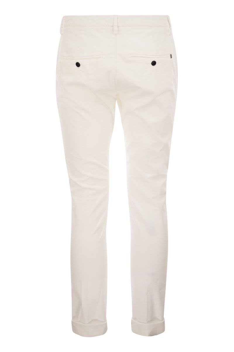 DONDUP Slim-Fit Gabardine Trousers