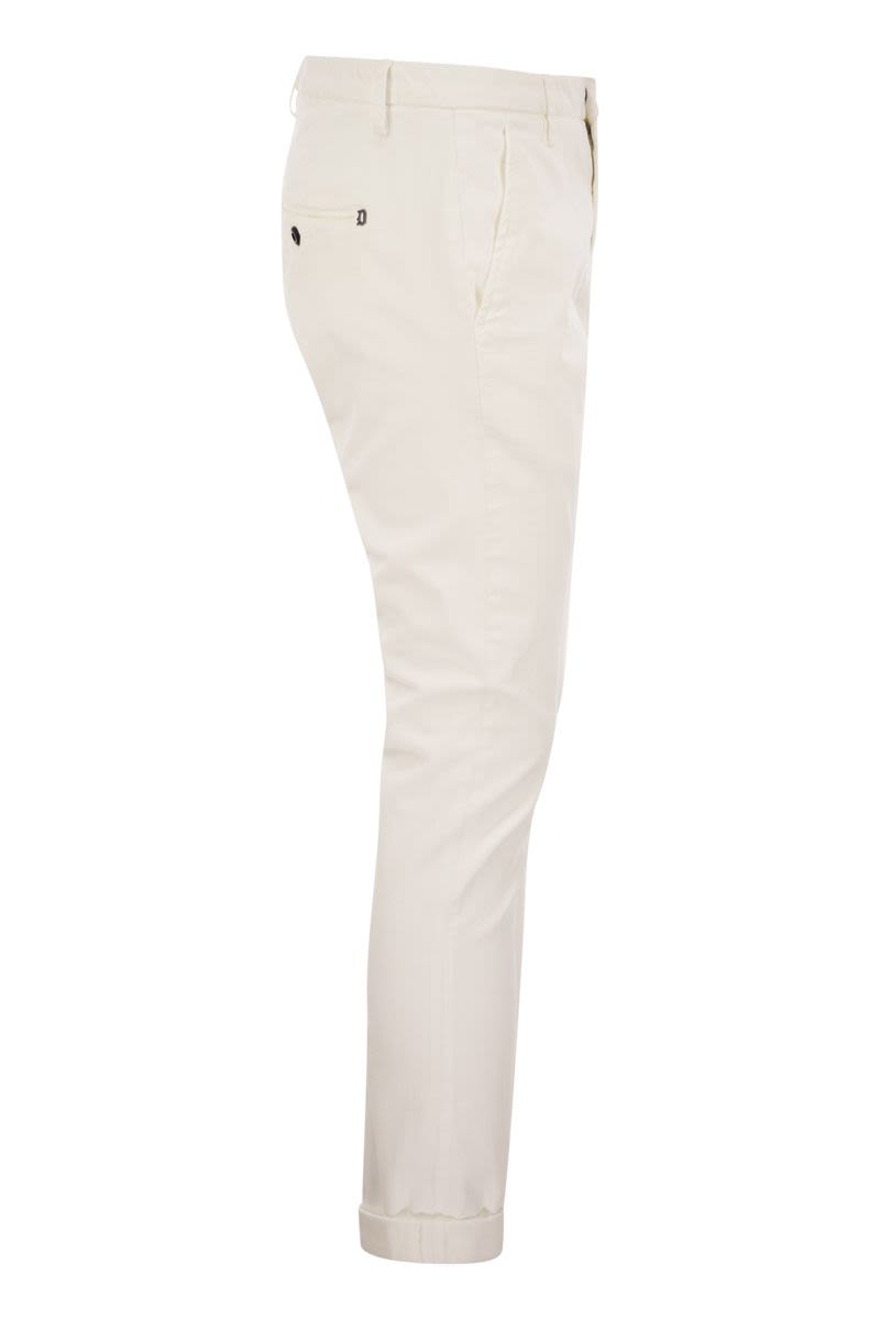 DONDUP Slim-Fit Gabardine Trousers
