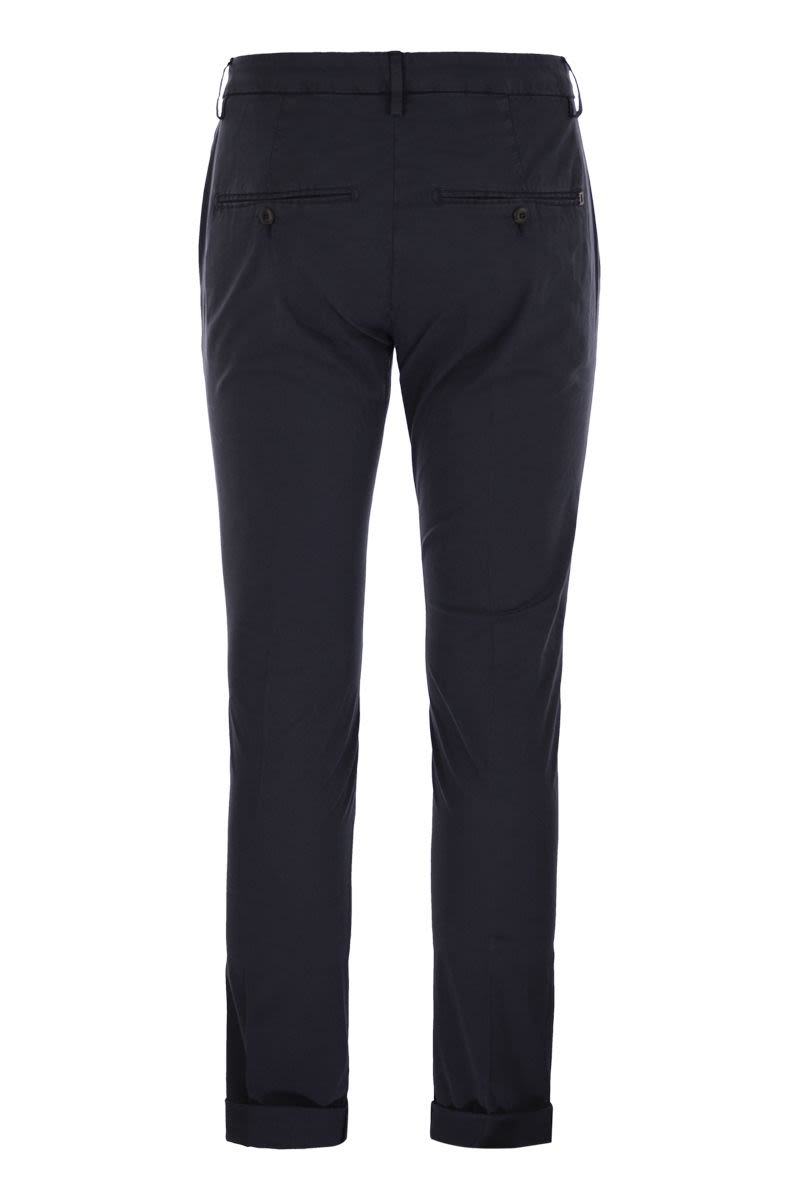 DONDUP Men's Slim-Fit Gabardine Trousers