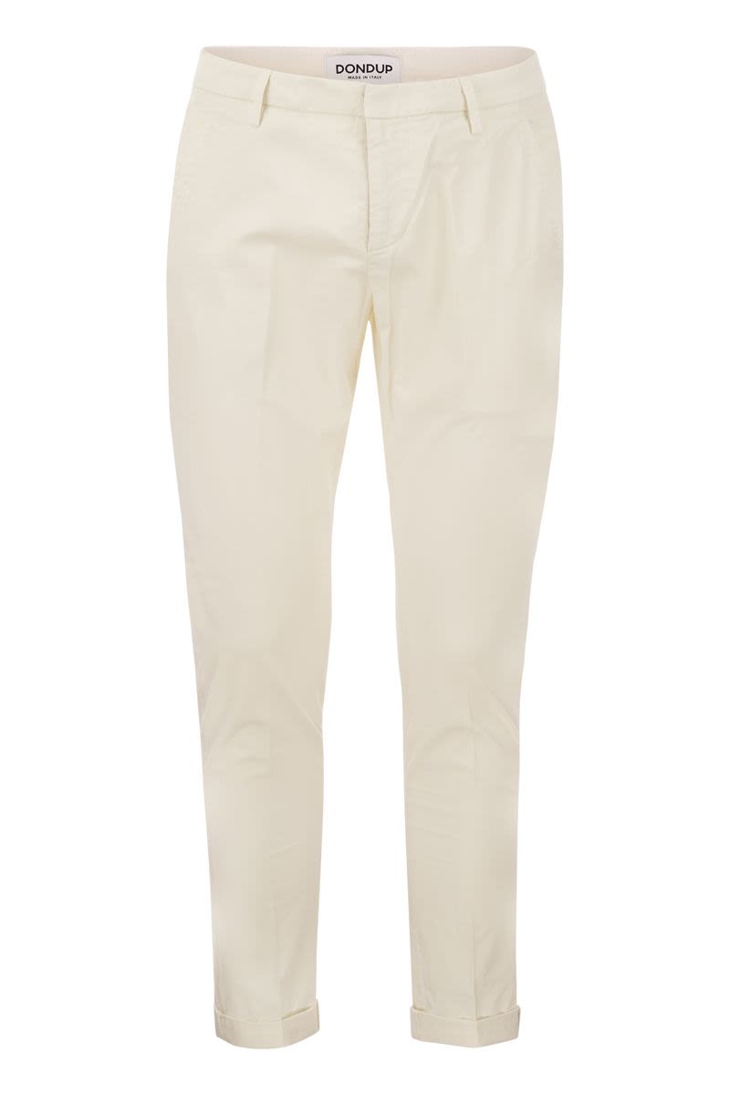 DONDUP Slim-Fit Gabardine Trousers