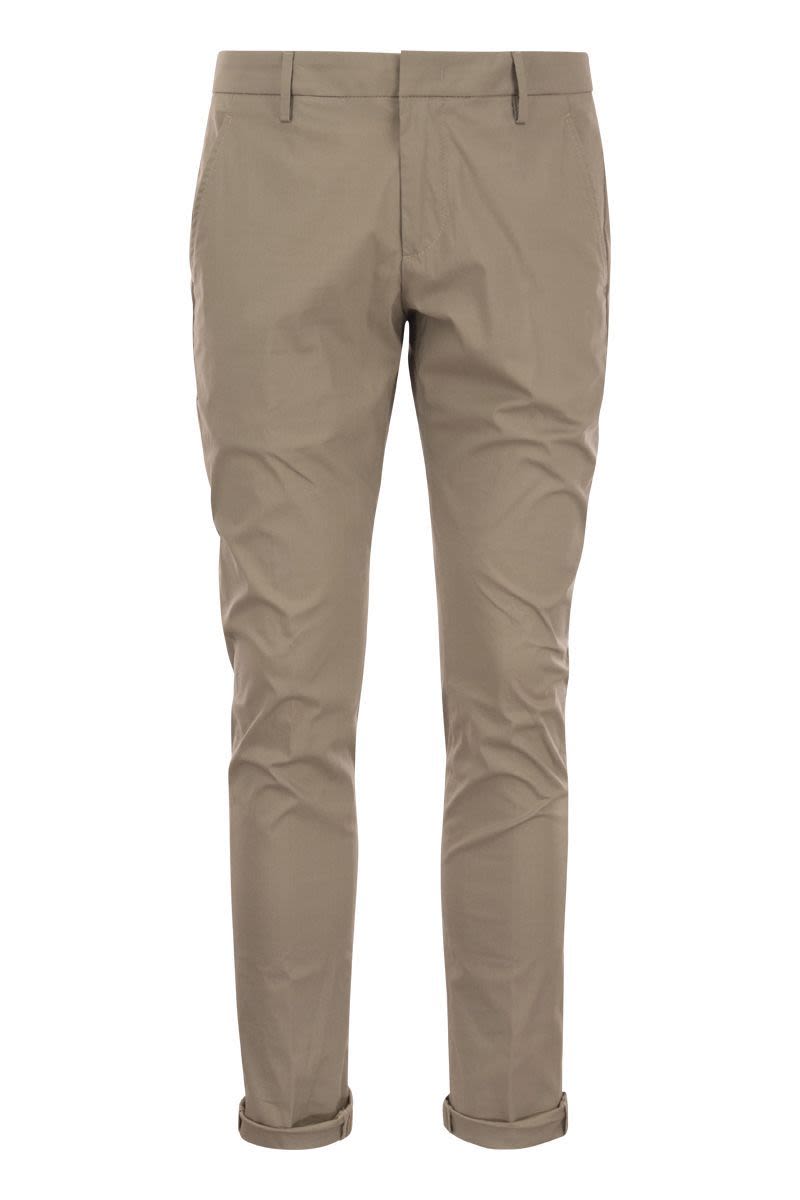 DONDUP Slim-Fit Gabardine Chinos - Low Waist
