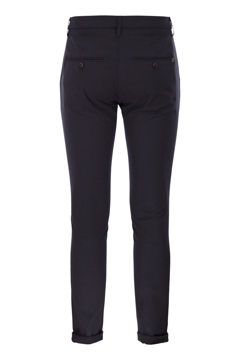 DONDUP Wool-Blend Trousers for Men - Trendy Low-Waisted Style