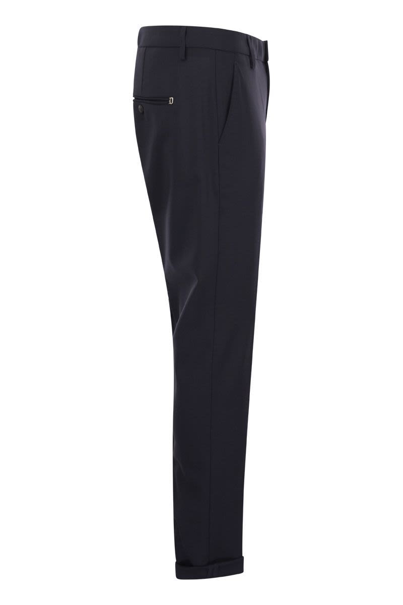DONDUP Wool-Blend Trousers for Men
