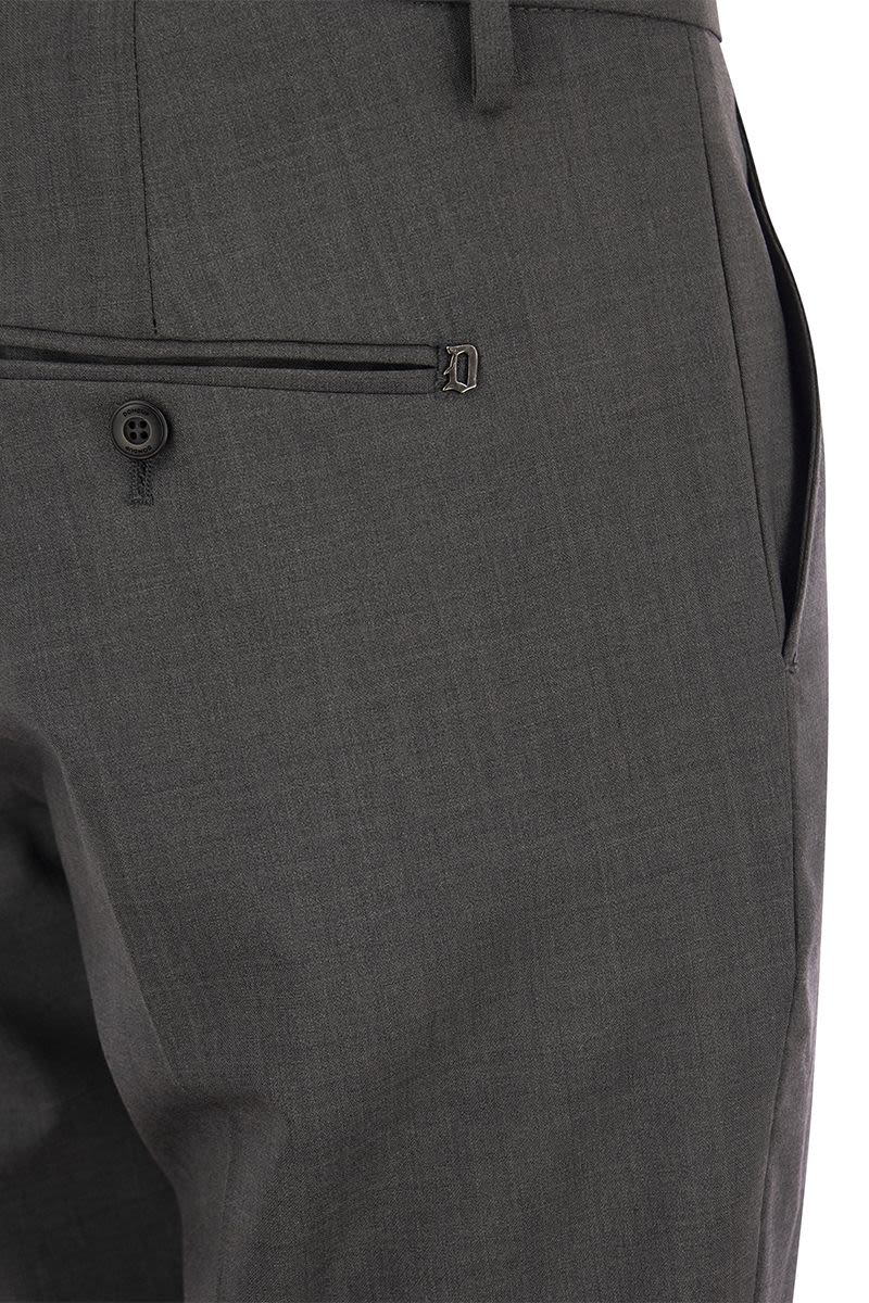 DONDUP Fresh Wool Trousers for Men