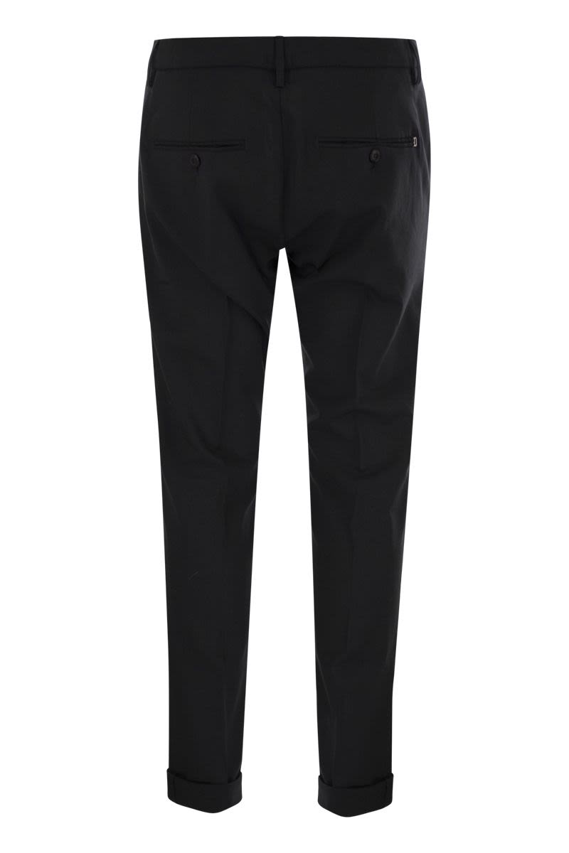 DONDUP Men's Classic Low-Waisted Fresh Wool Trousers