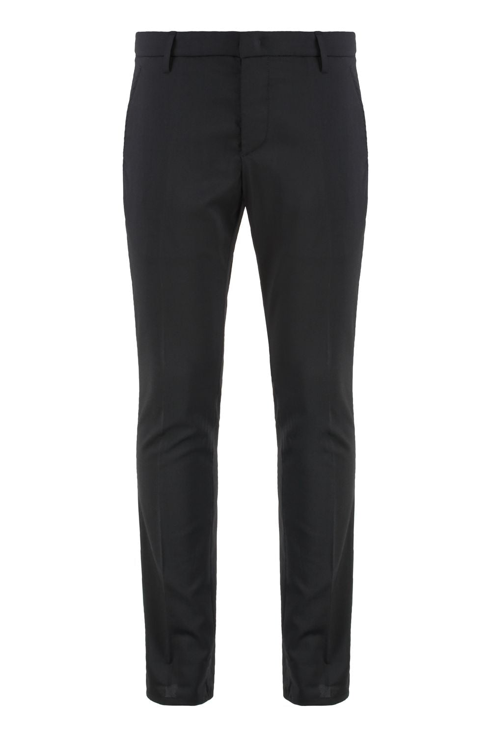 DONDUP Classic Virgin Wool Trousers for Men