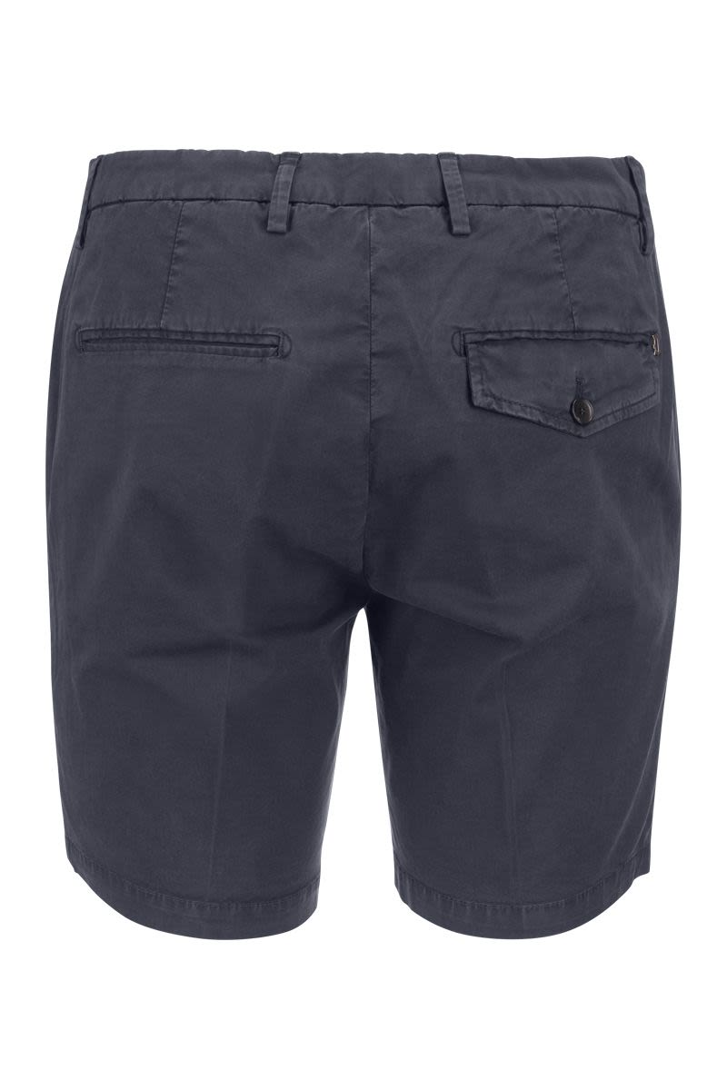 DONDUP Cotton Blend Mini Bermuda Shorts