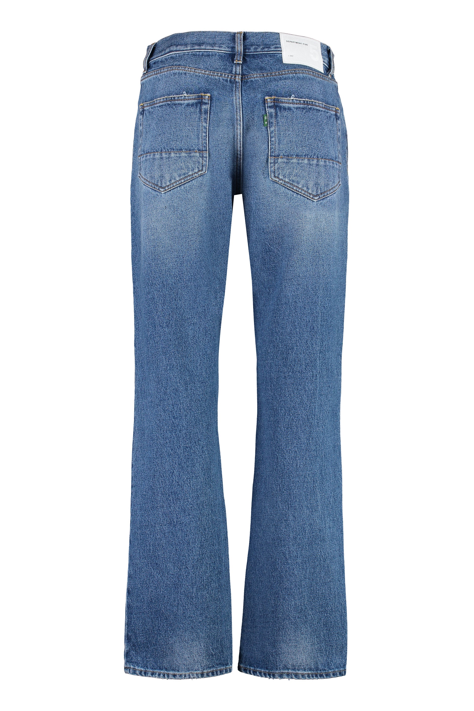 DEPARTMENT FIVE 5-Pocket Straight-Leg Jeans - Bold Contrast Stitching