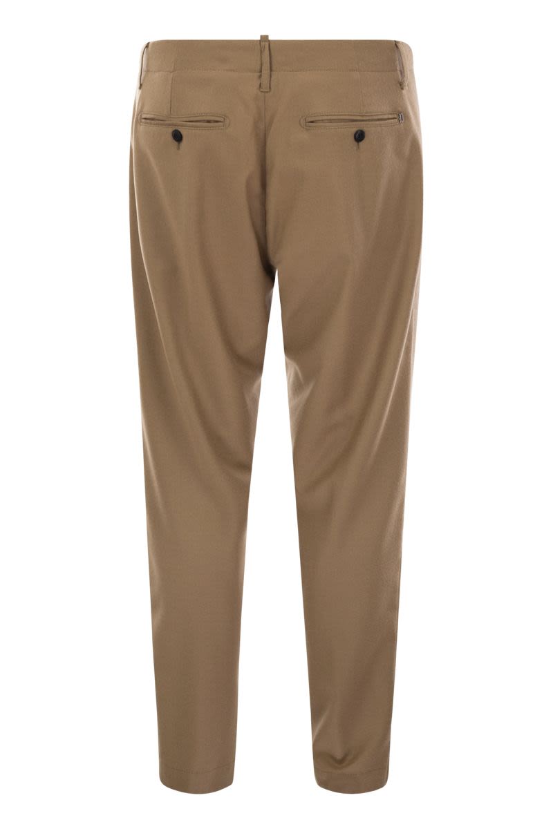 DONDUP Men's Carrot Pants - Wool Blend