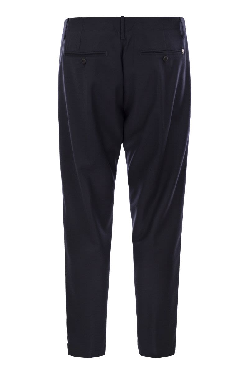 DONDUP Men's Carrot Pants - Wool Blend
