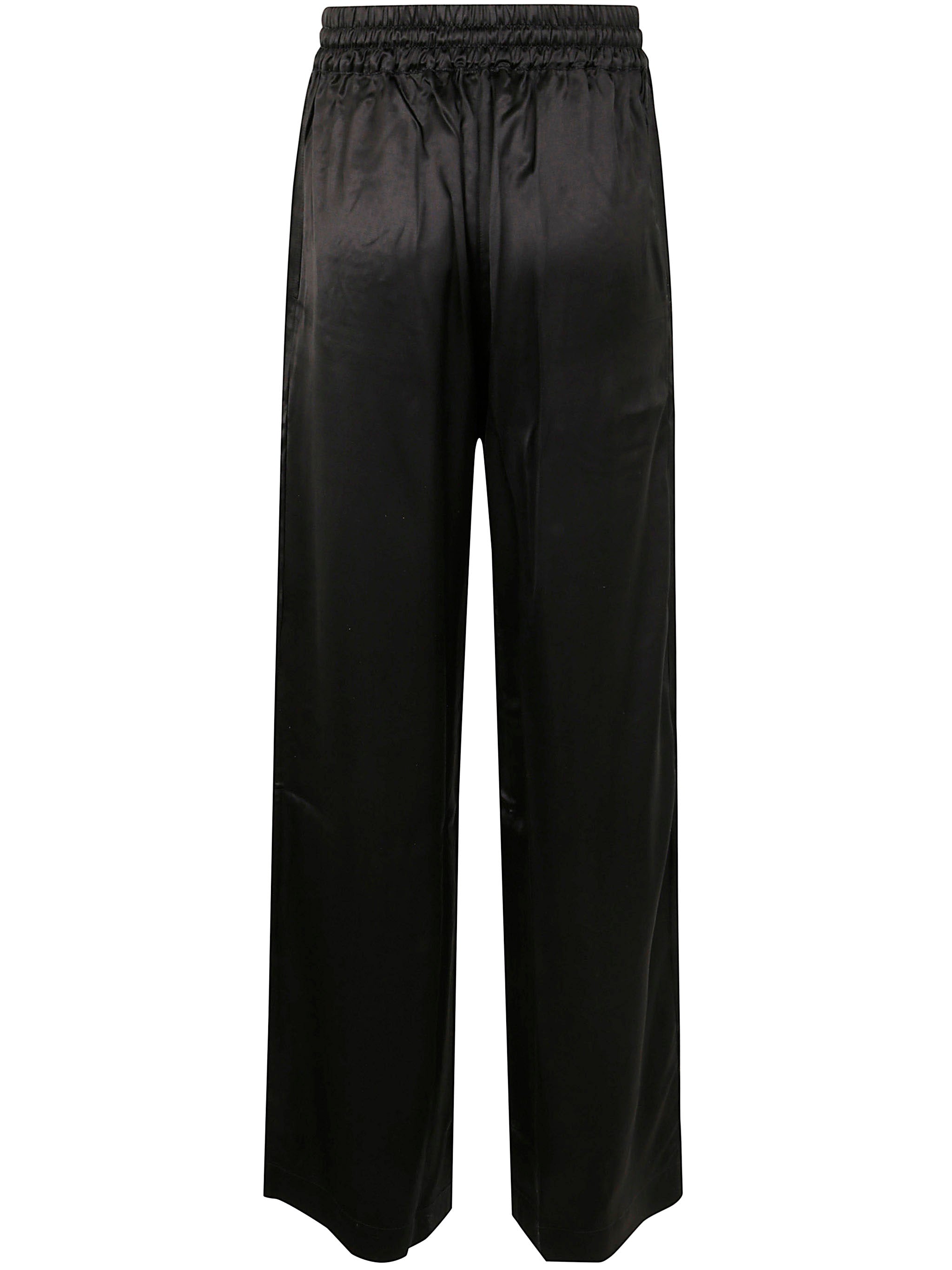 MARINE SERRE Satin Drawstring Trousers for Women - SS25 Collection