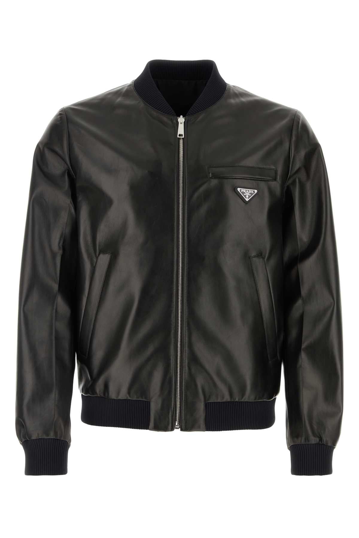 PRADA Reversible Nappa Leather Bomber Jacket for Men