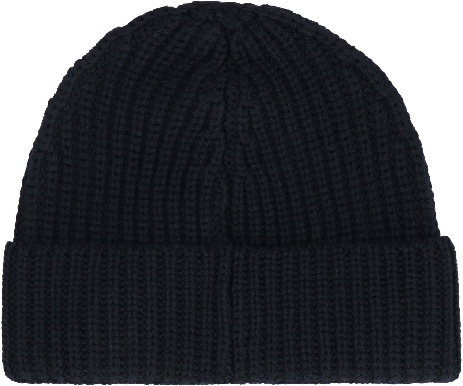 DONDUP Ribbed Knit Beanie with Turn Up Brim
