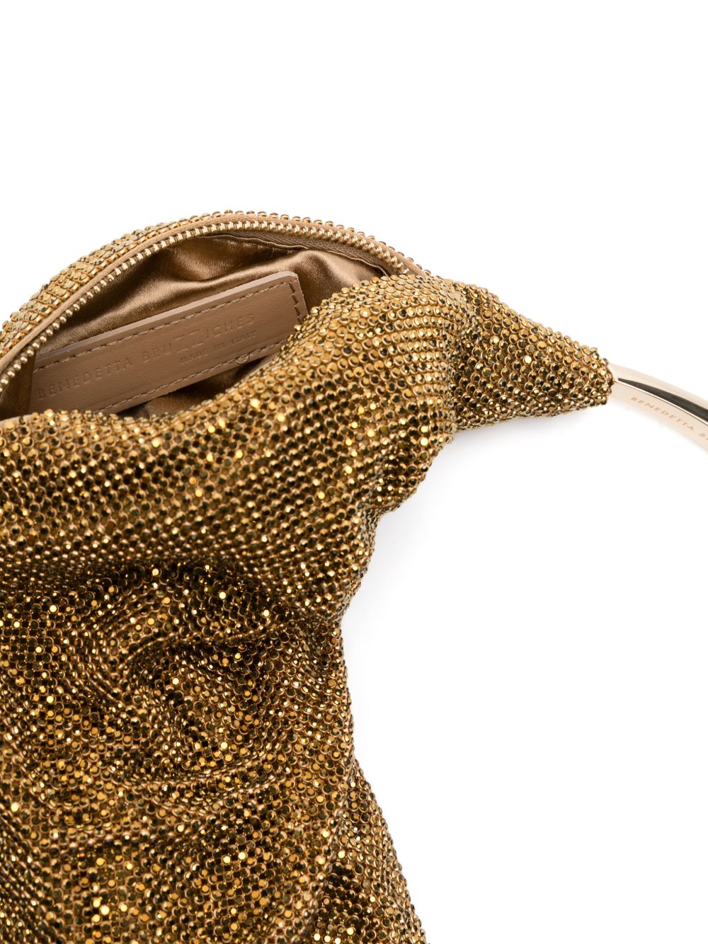 BENEDETTA BRUZZICHES Rhinestone Mesh Handle Mini Handbag