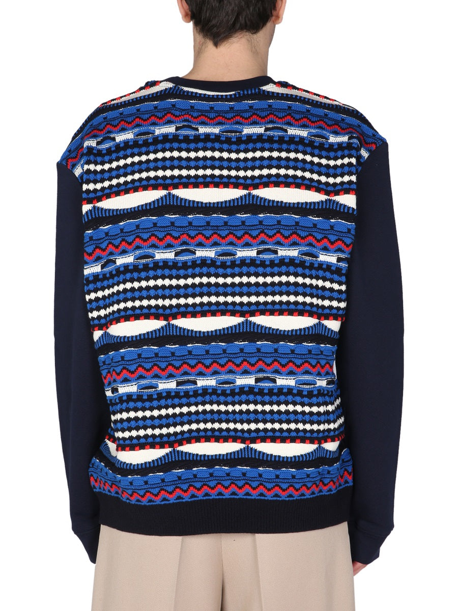 MISSONI Crew Neck Sweatshirt with Embroidered Detail