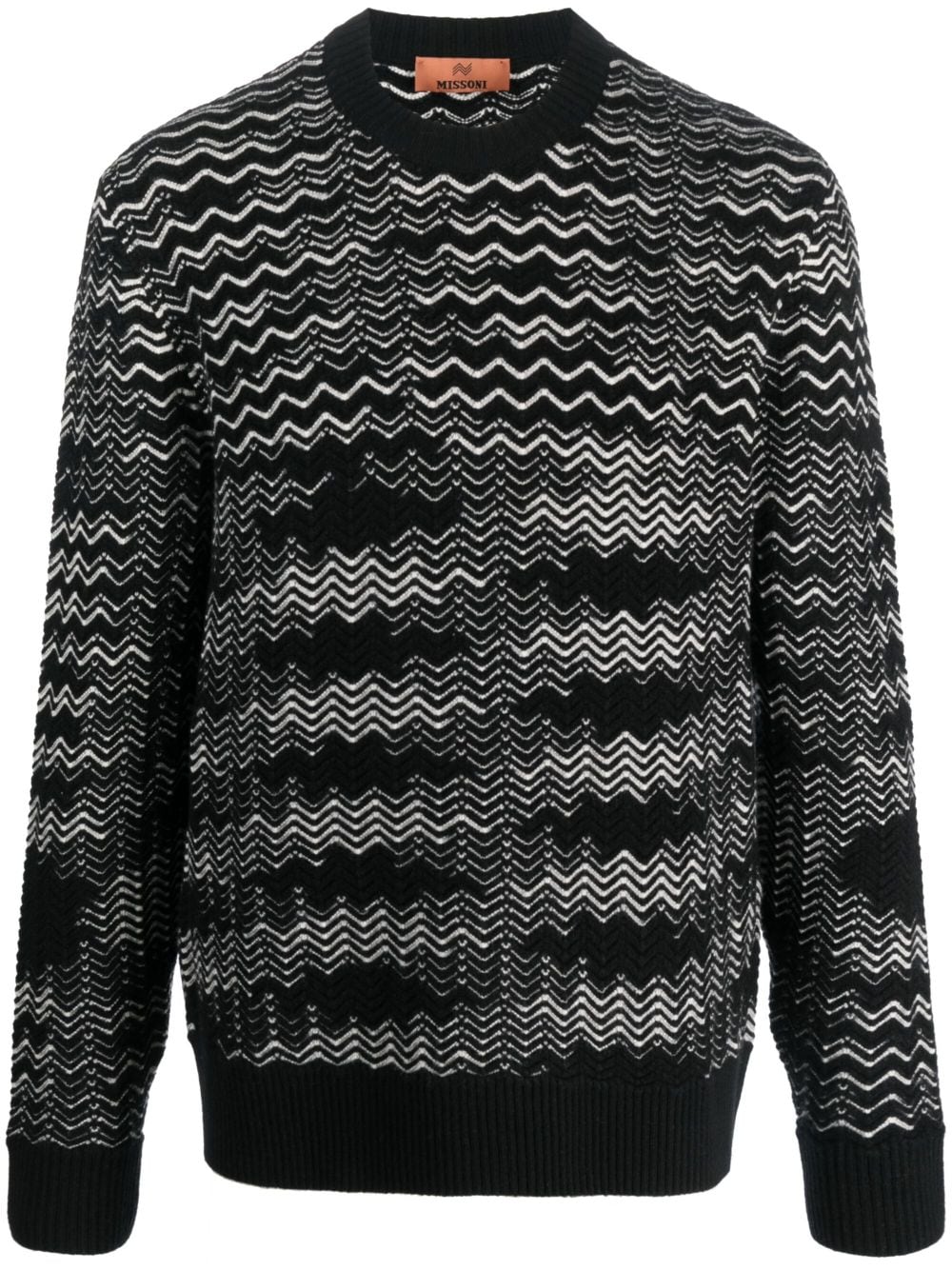 MISSONI Chevron Wool Blend Sweater for Men