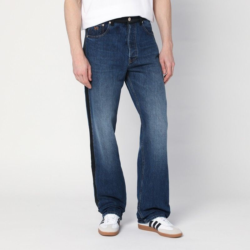 WALES BONNER Washed-Out Denim Jeans