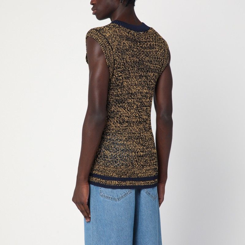 WALES BONNER Textured Vest in Cotton Blend - SS25