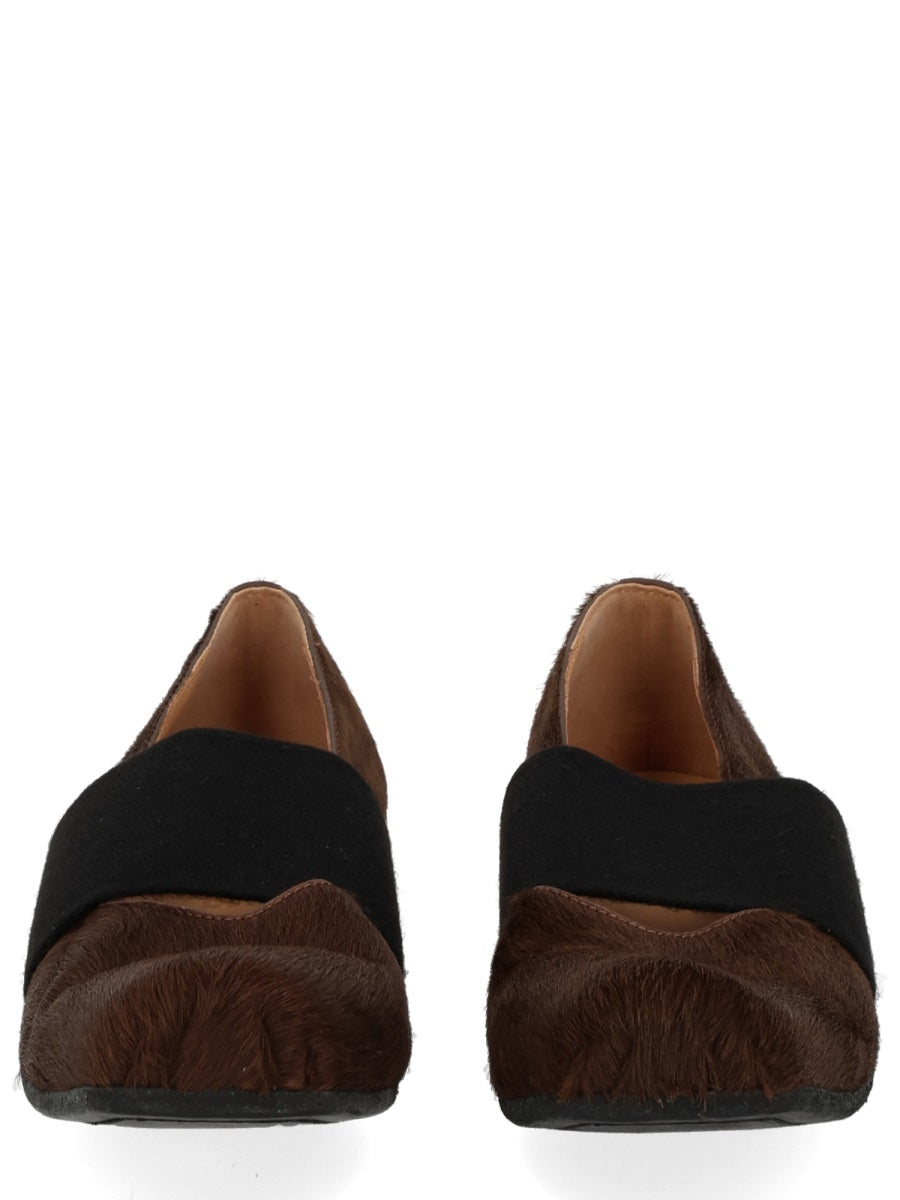 UMA WANG Square Toe Ballerina Shoes for Women