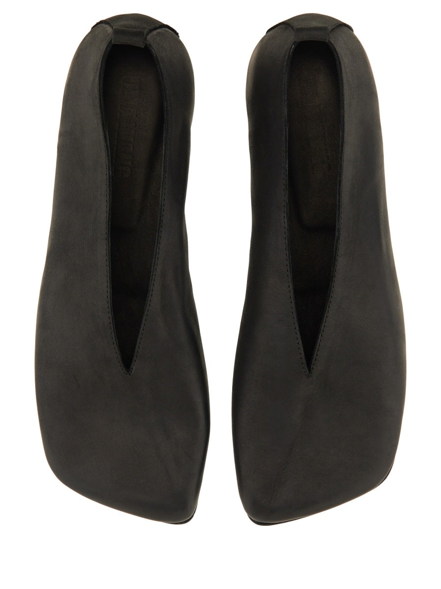 UMA WANG Women's Leather Stone Ballerinas
