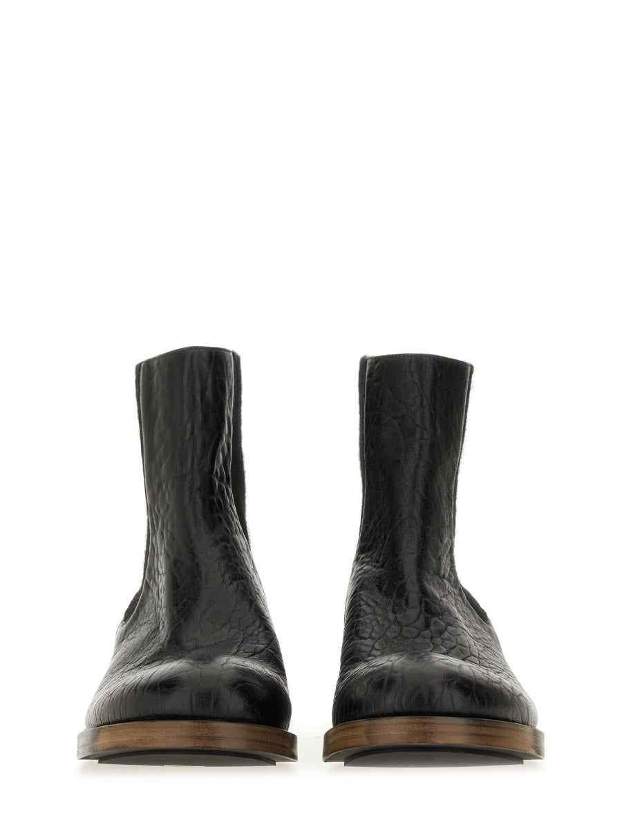 UMA WANG Men's Leather Boots - Fall/Winter 2025