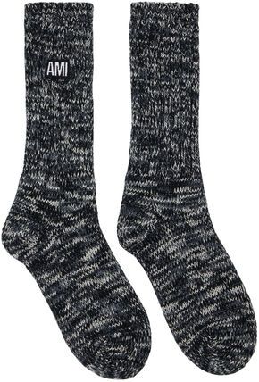 AMI PARIS Patchwork Design Men's Socks