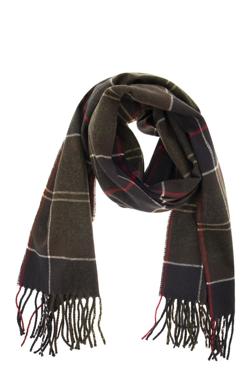 BARBOUR Tartan Pattern Scarf - 180 x 30 cm