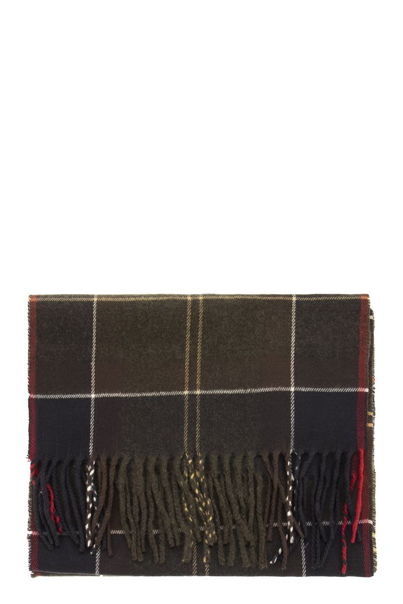 BARBOUR Tartan Pattern Scarf - 180 x 30 cm