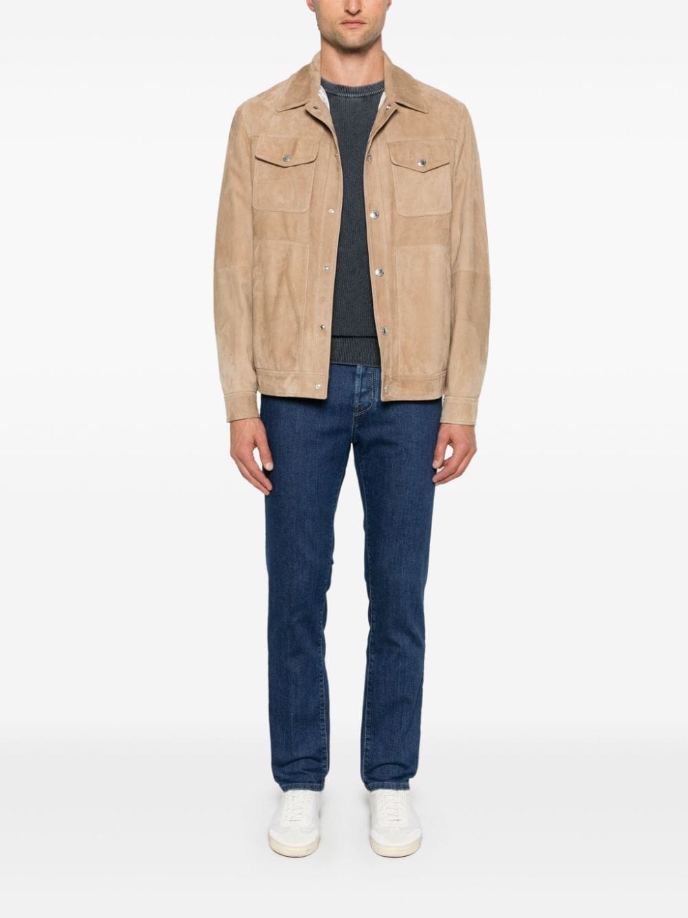 JACOB COHEN Cashmere Crewneck Sweater for Men