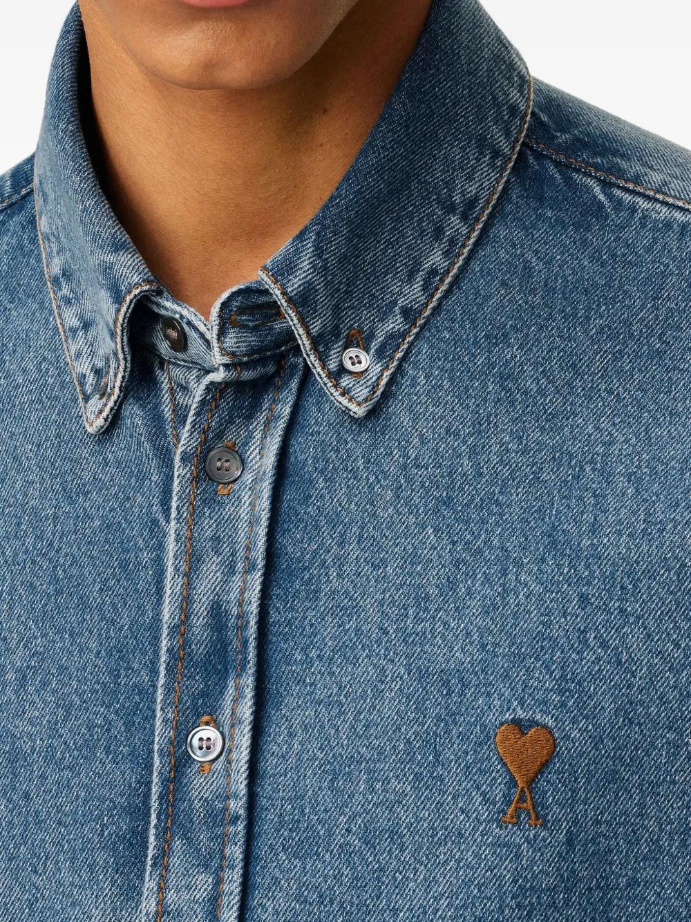 AMI PARIS Denim Shirt for Men - FW25 Collection