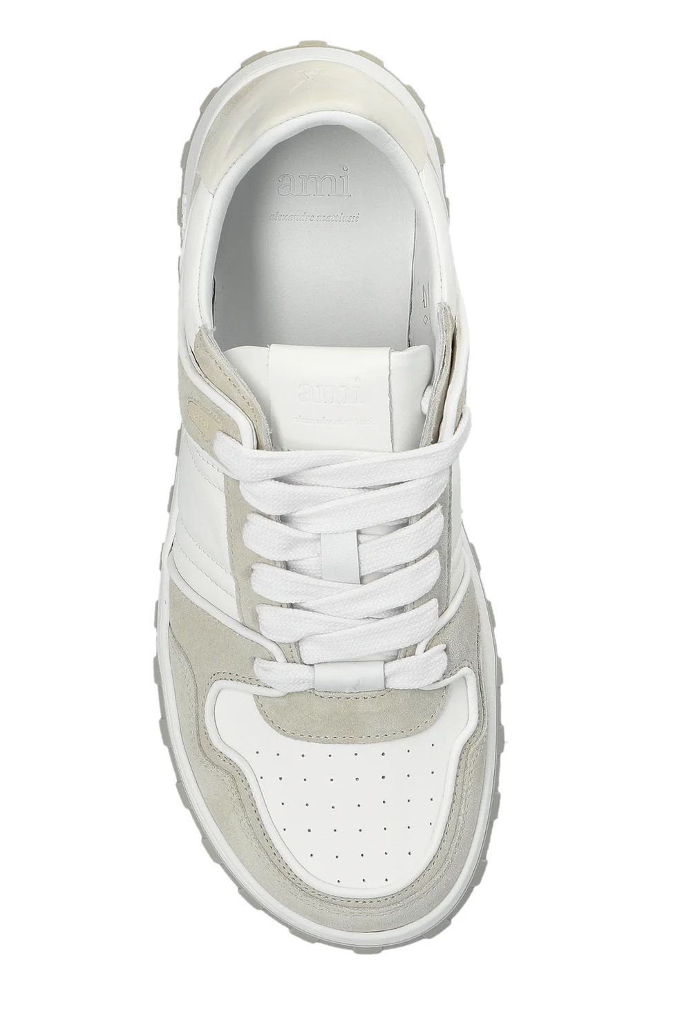 AMI PARIS Classic Low-Top Leather Sneakers for Women