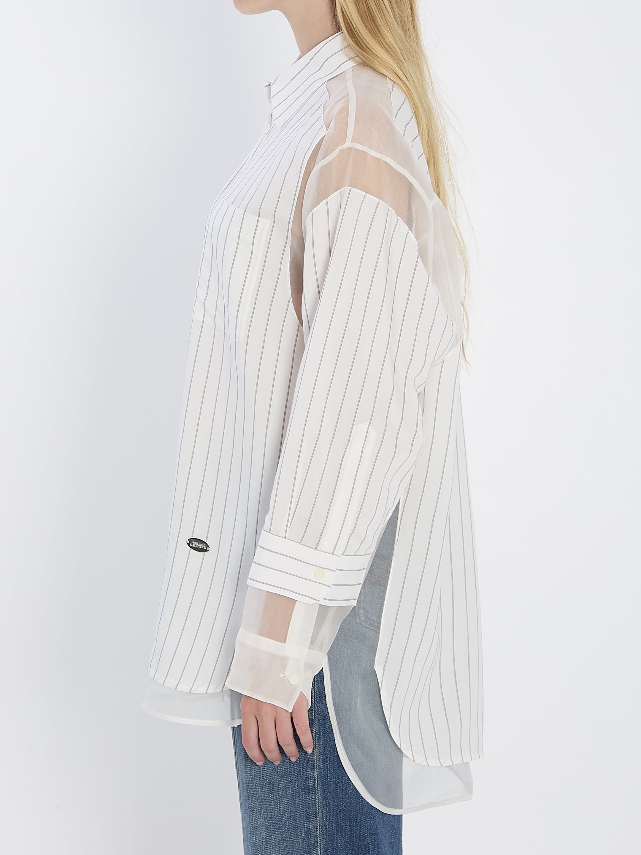 JEAN PAUL GAULTIER Oversized Striped Shirt - Size S