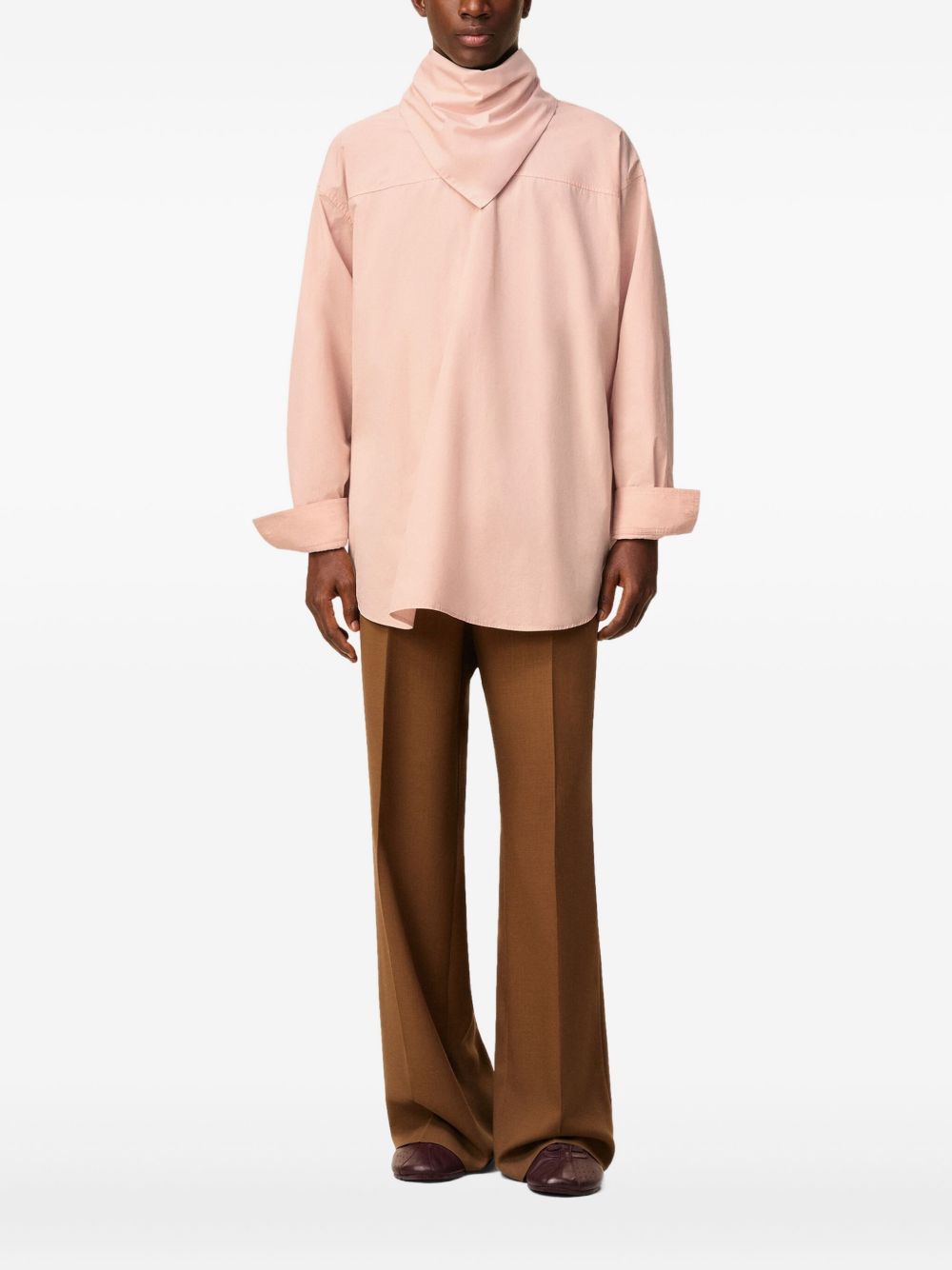 AMI PARIS Women's M/L Bandana in Silk & Nylon Blend