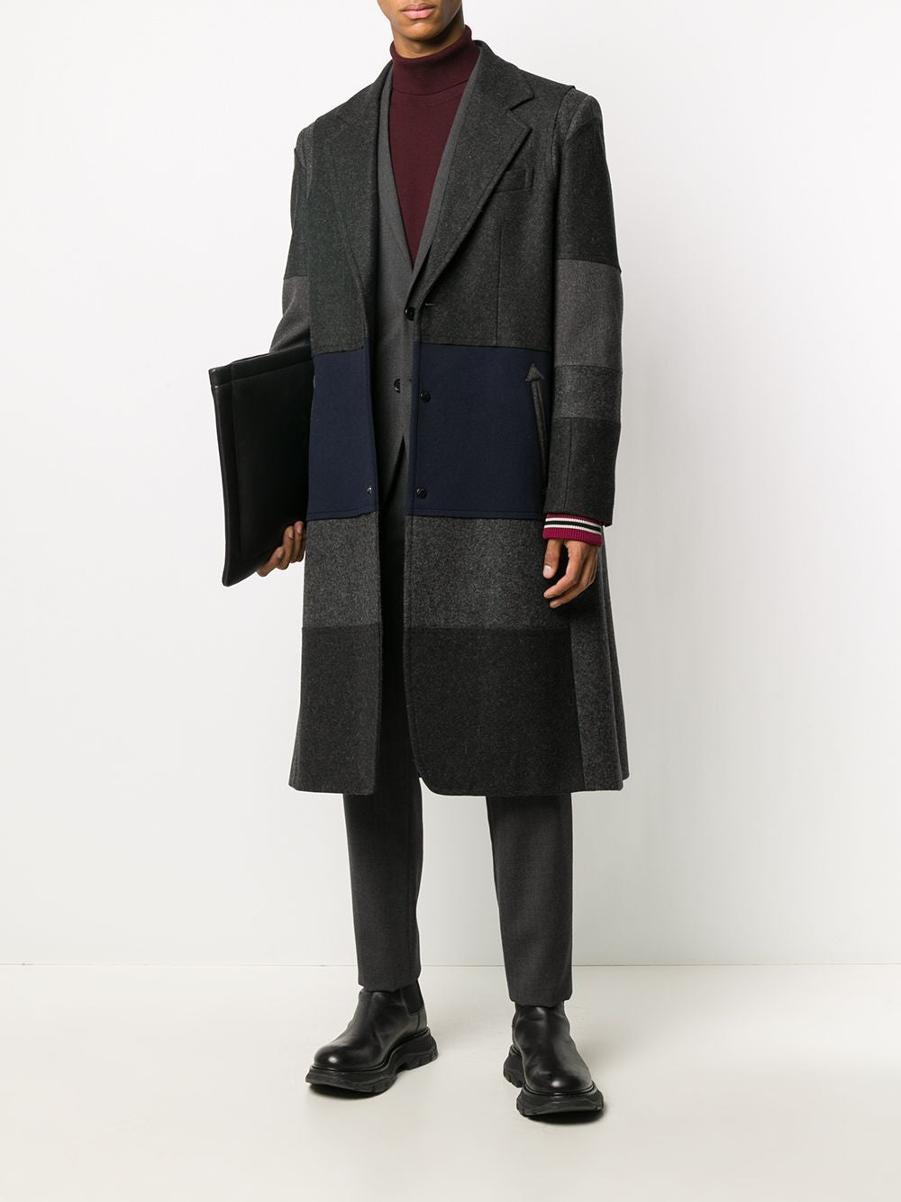 VALENTINO Men's Striped Wool Blend Jacket